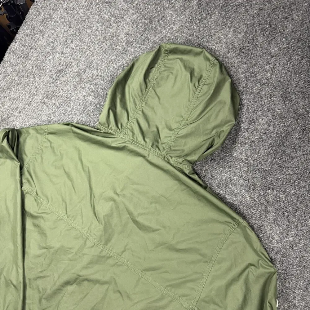 The North Face WindWall Men’s XL Green Hooded Full Zip Windbreaker Jacket Logo